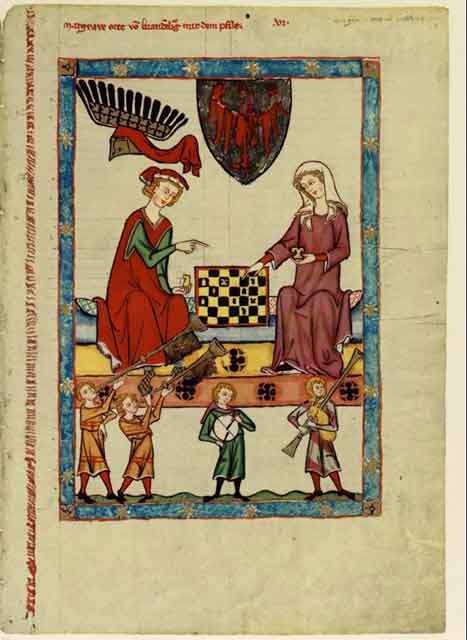 Markgraf Otto IV. von Brandenburg (1266-1309) Codex Manesse - Große Heidelberger Liederhandschrift, (Cod. Pal. Germ. 848)